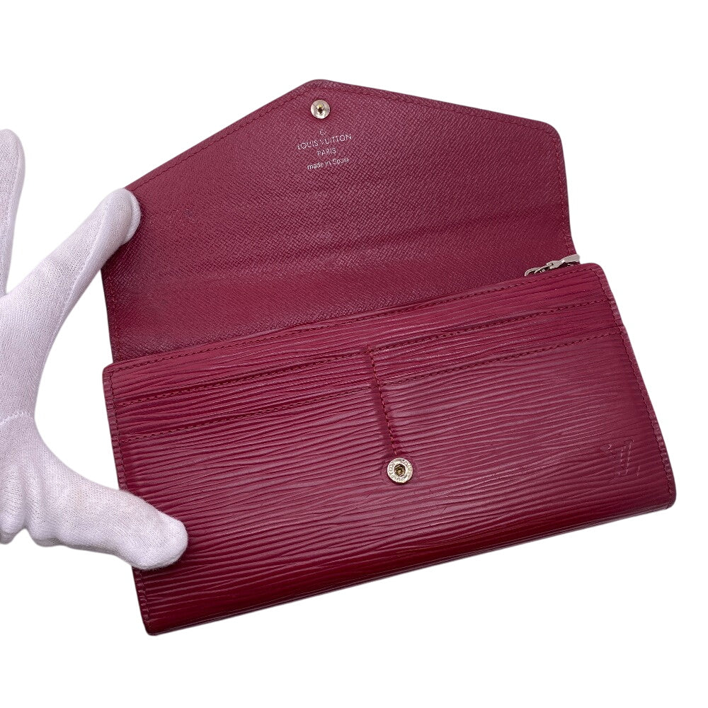 LOUIS VUITTON Long Wallet Purse M60580 Epi pink Epi Portefeuille Sarah