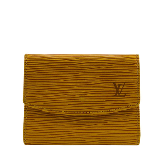 LOUIS VUITTON Coin case M63419 Epi Leather yellow Tassiri Yellow Epi Portomonet Simple Women(Unisex) Used Authentic