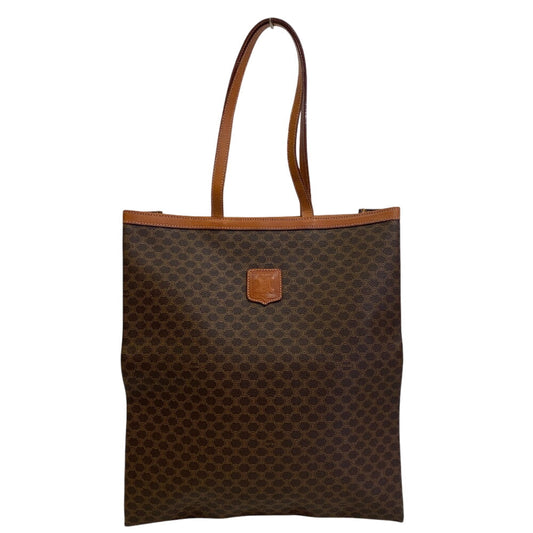 CELINE Tote Bag leather Brown Macadam