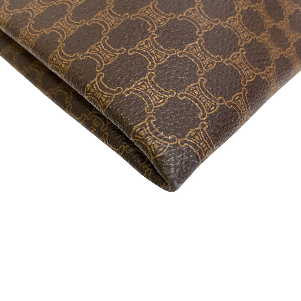 CELINE Tote Bag leather Brown Macadam