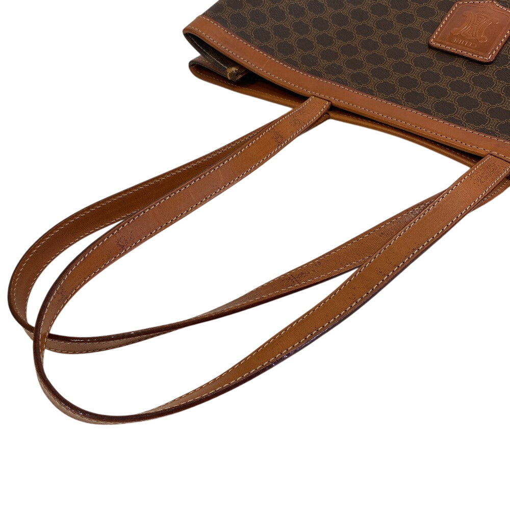 CELINE Tote Bag leather Brown Macadam