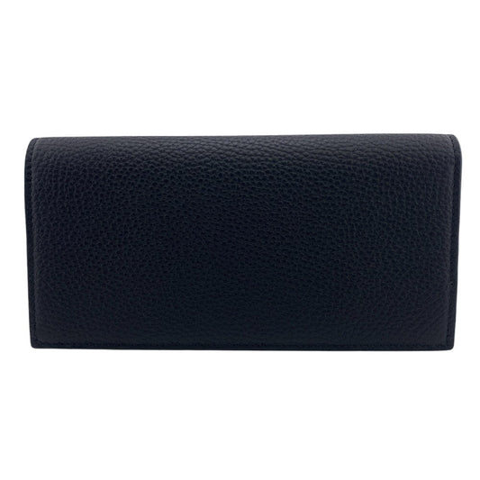 GUCCI Long Wallet Purse 795296 leather black mens Used Authentic