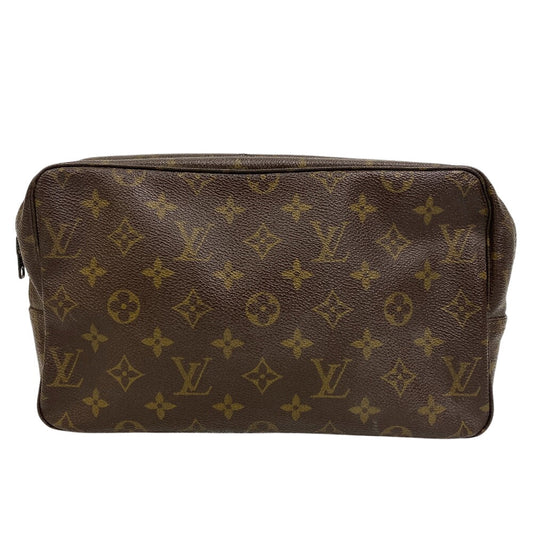 LOUIS VUITTON business bag M47522 leather Brown Monogram Truth Cracking Ty 28