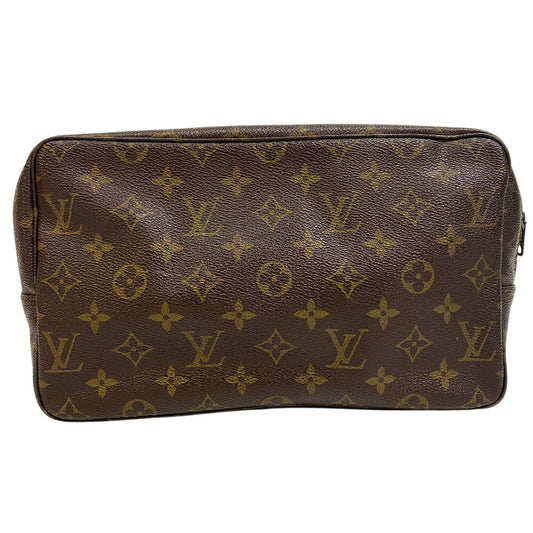 LOUIS VUITTON business bag M47522 leather Brown Monogram Truth Cracking Ty 28