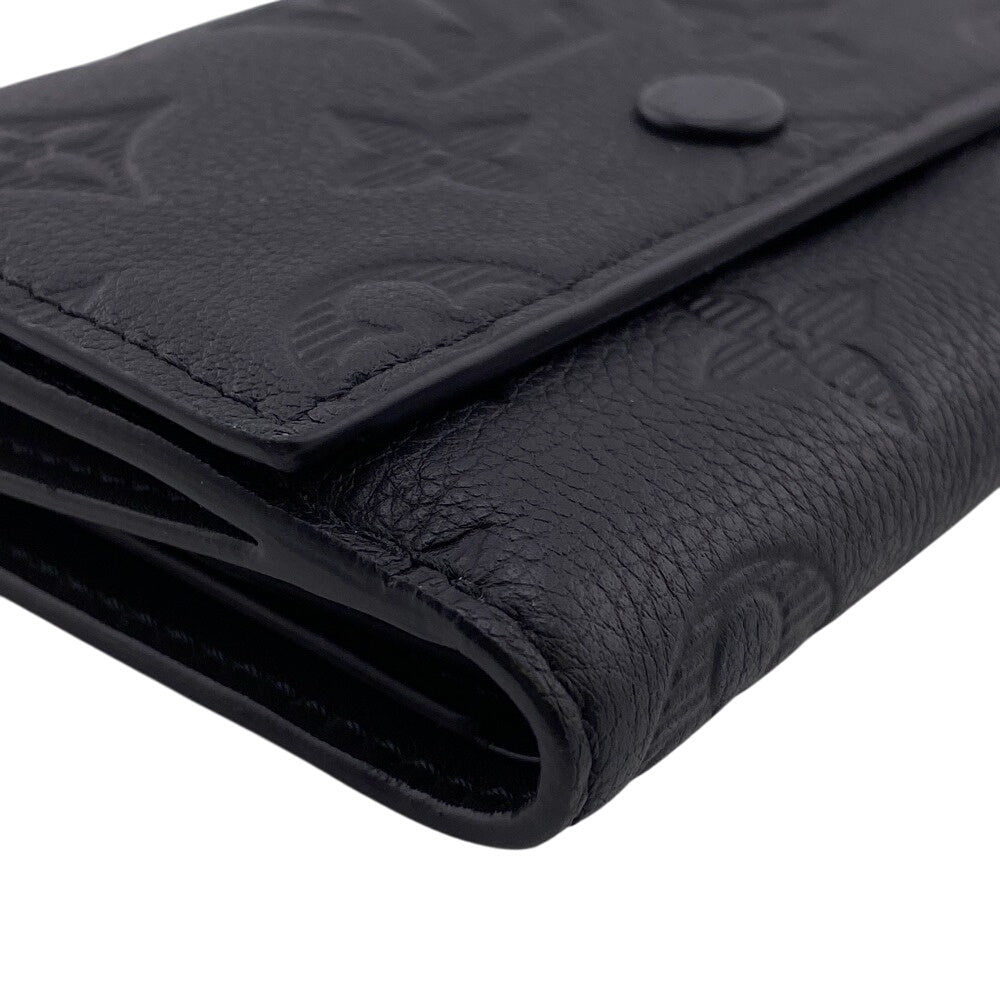 LOUIS VUITTON Bifold Wallet M12635 Monogram black Monogram shadow Victor Wallet Women Used Authentic