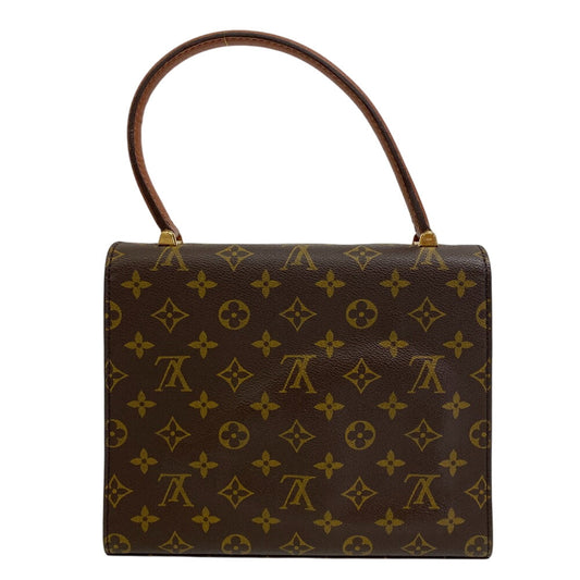 LOUIS VUITTON Handbag M51379 Monogram Brown LV Monogram Malesherbes Women Used Authentic
