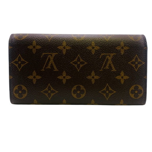 LOUIS VUITTON Long Wallet Purse M60697 Monogram Brown Monogram Portefeuille Emily Women Used Authentic