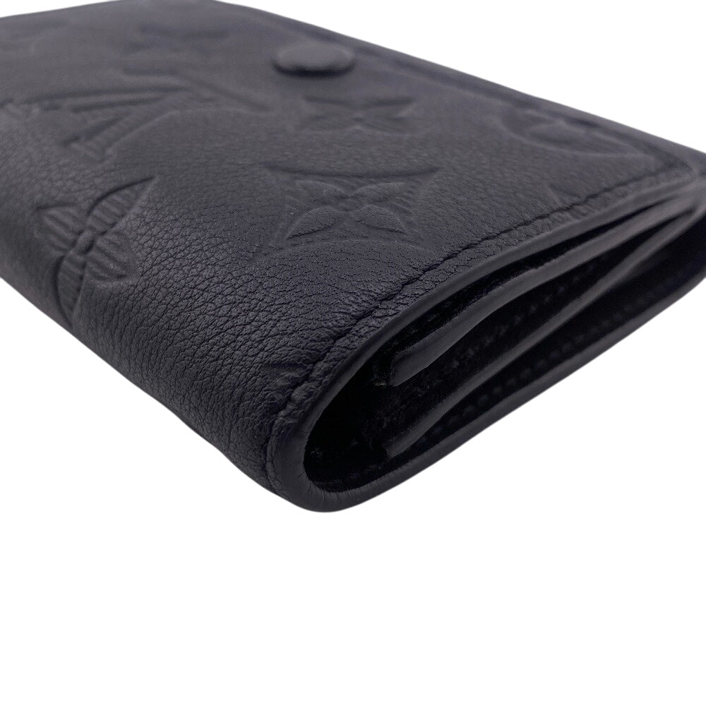 LOUIS VUITTON Tri-fold wallet M12635 leather black Monogram shadow Victor Wallet mens Used Authentic