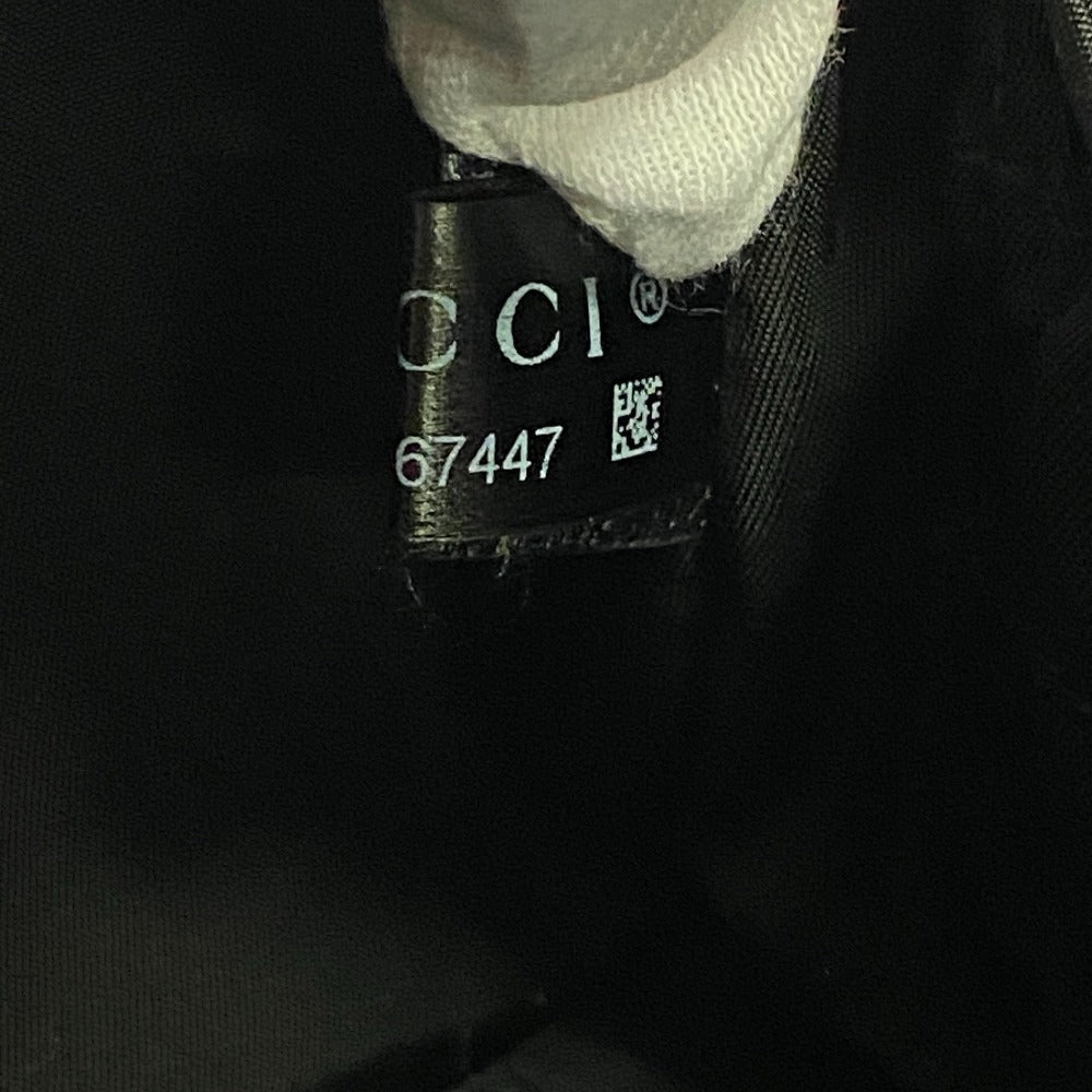 GUCCI Cosmetics Pouch 739378 Nylon black Cosmetic case, business bag, clutch bag Jumbo GG Women Used Authentic