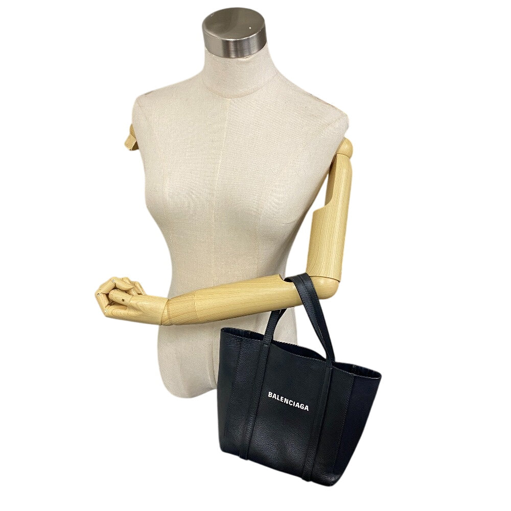 BALENCIAGA Handbag 551815 leather black Shoulder Bag Tote Bag 2way Everyday Tote XXS Women(Unisex) Used Authentic