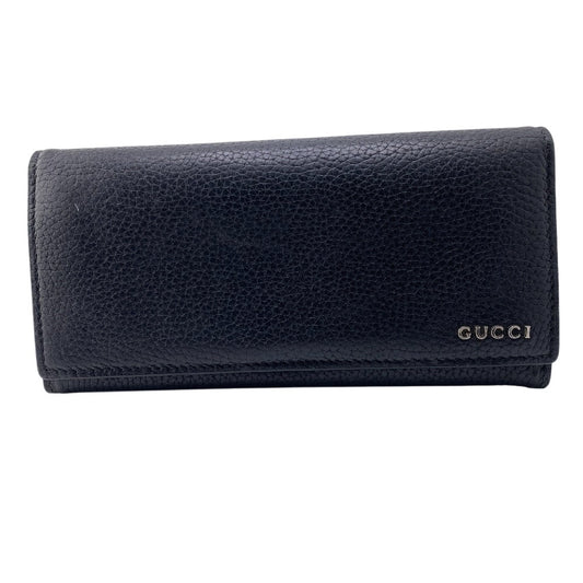 GUCCI Long Wallet Purse 771151 leather black