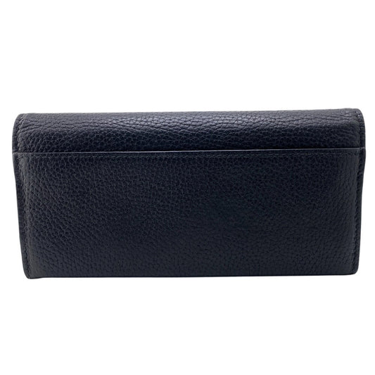 GUCCI Long Wallet Purse 771151 leather black