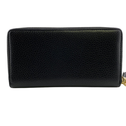 GUCCI Long Wallet Purse 598187 leather black Soho