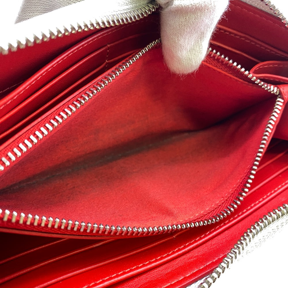 Christian Louboutin Long Wallet Purse leather gray Panettone
