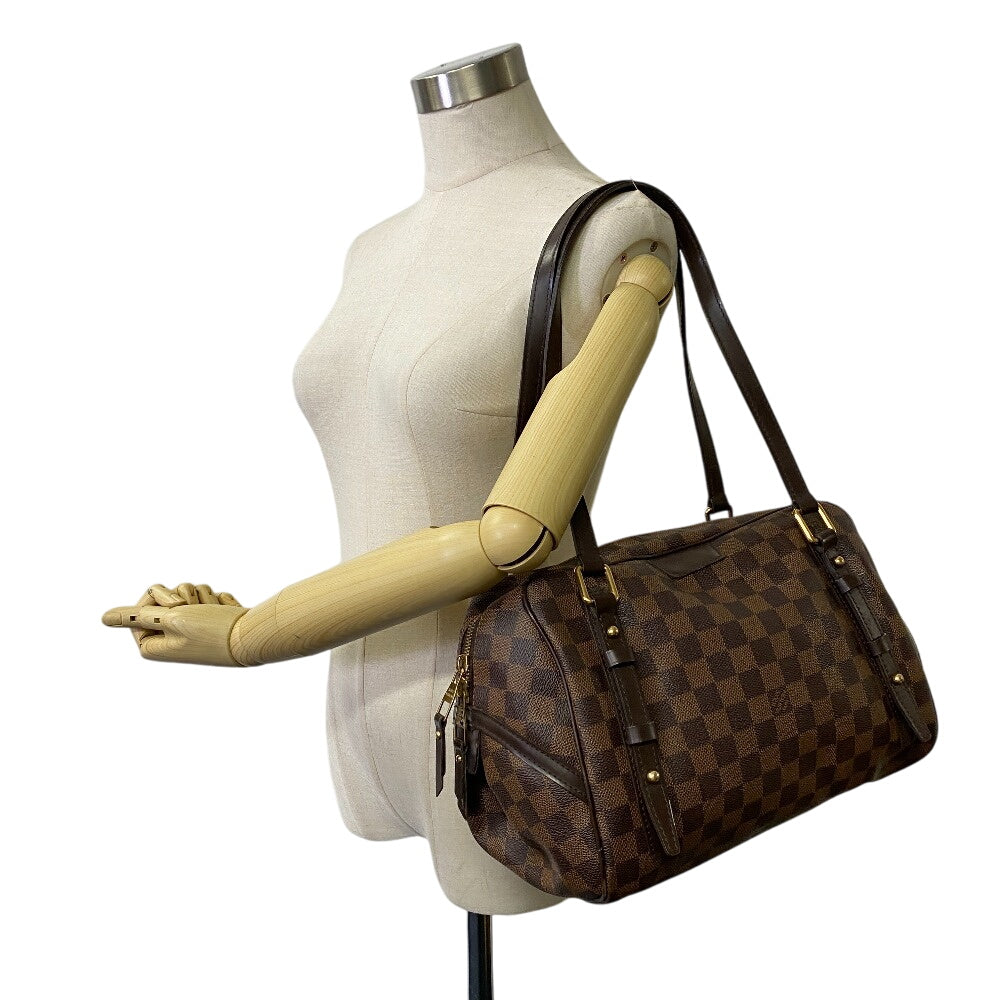 LOUIS VUITTON Shoulder Bag N41157 Damier Brown Damier Rivington PM Women Used Authentic