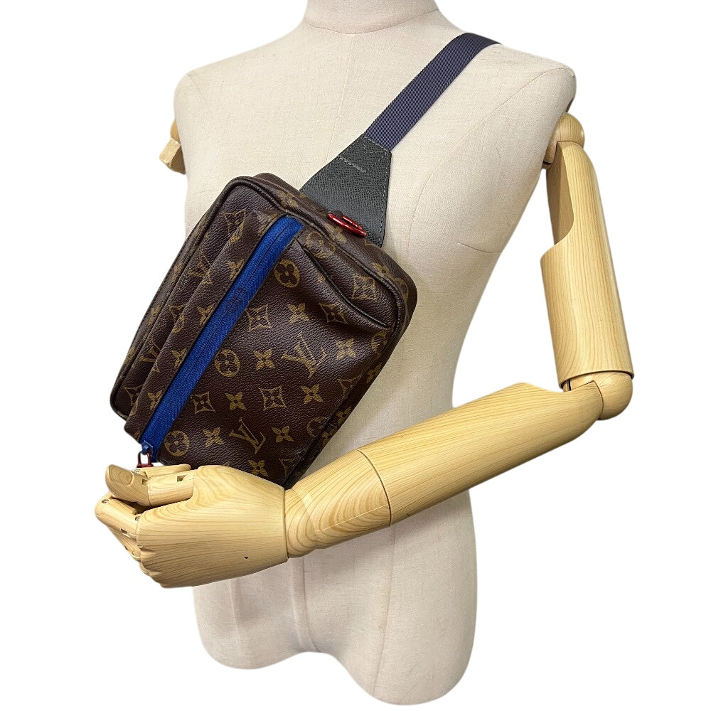 LOUIS VUITTON Shoulder Bag M43843 Monogram Canvas, Pacific Brown Monogram Messenger PM