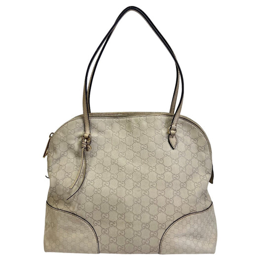 GUCCI Handbag 323673 Canvas, Leather white GG pattern