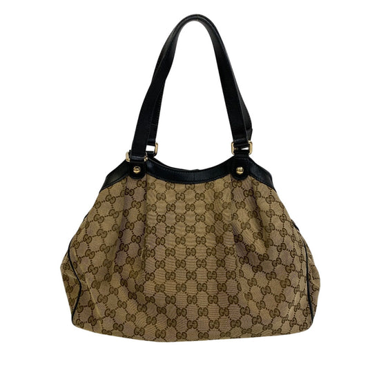 GUCCI Tote Bag 388919 GG canvas beige GG canvas Tote Bag Women Used Authentic