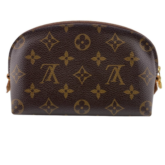LOUIS VUITTON Pouch M47515 leather Brown Monogram Pochette CosmetiquePM