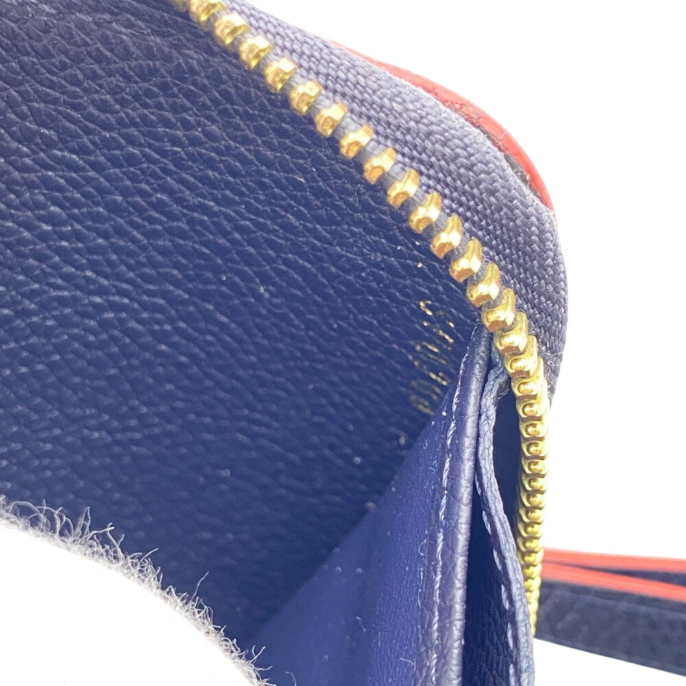 LOUIS VUITTON Long Wallet Purse M62121 Monogram Ann Platt Navy Monogram Pattern Zippy wallet