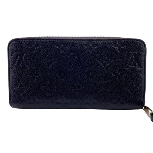 LOUIS VUITTON Long Wallet Purse M62121 Monogram Ann Platt Navy Monogram Pattern Zippy wallet