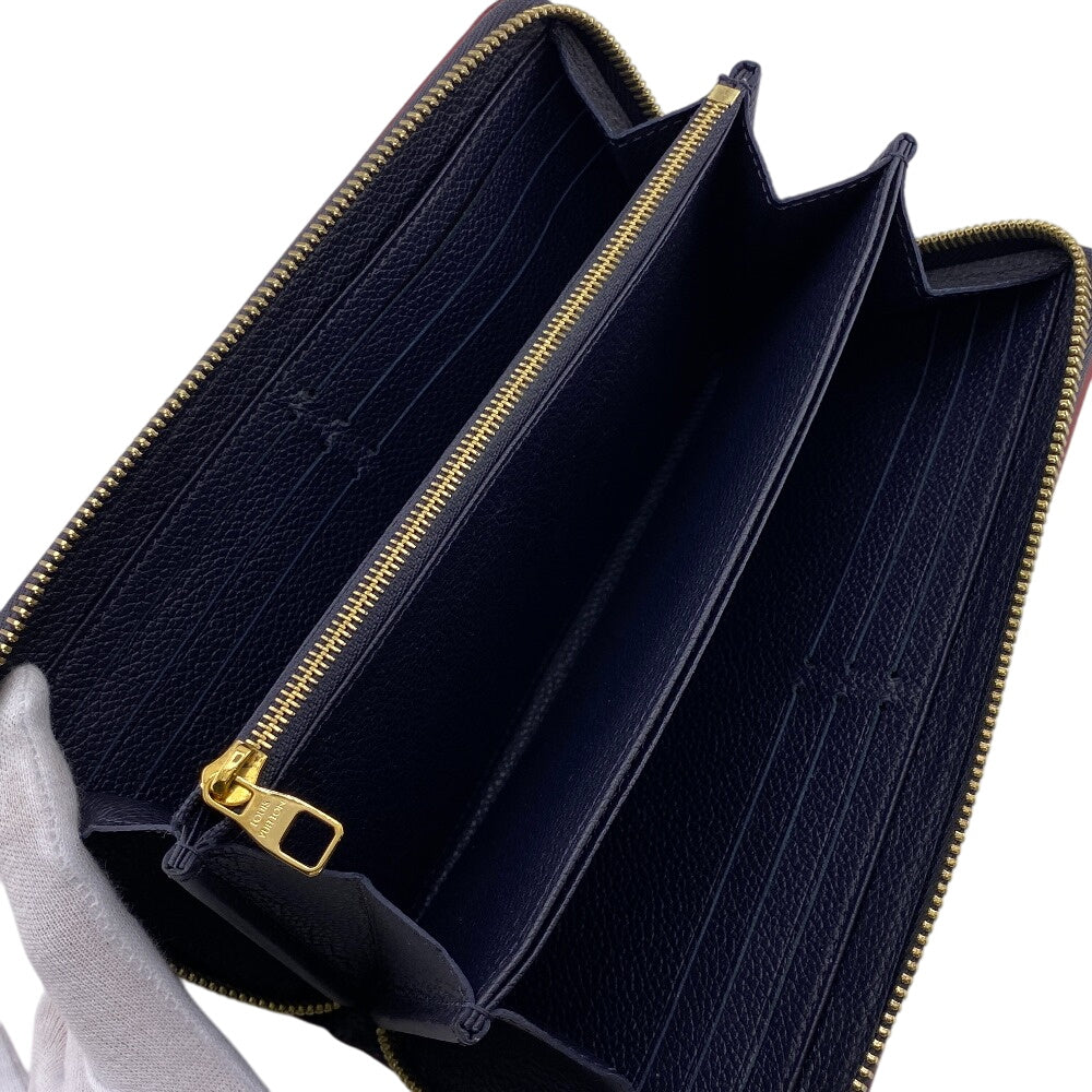 LOUIS VUITTON Long Wallet Purse M62121 Monogram Ann Platt Navy Monogram Pattern Zippy wallet