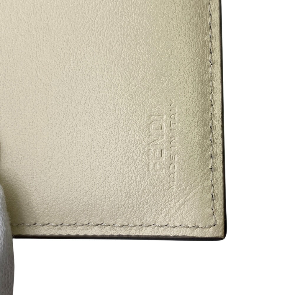 FENDI Bifold Wallet 8M0447 Calfskin white Rome