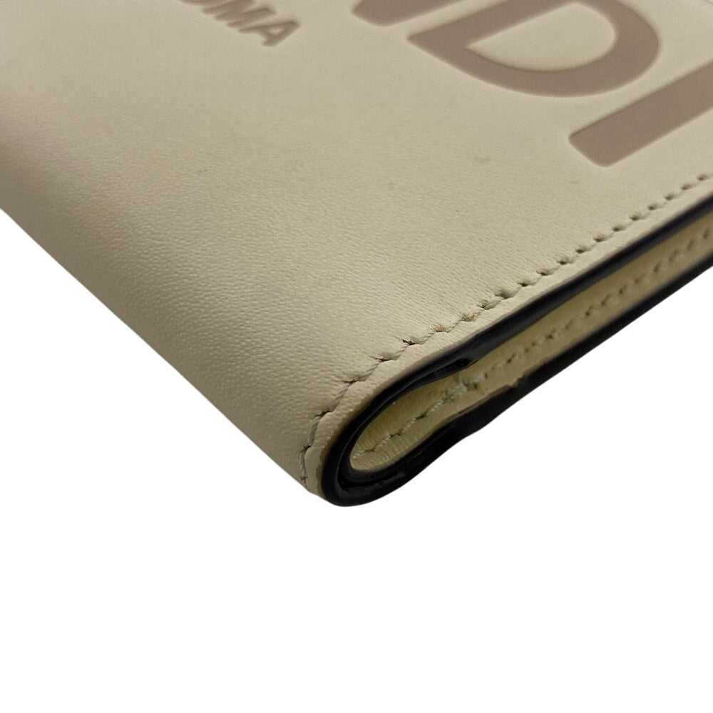 FENDI Bifold Wallet 8M0447 Calfskin white Rome