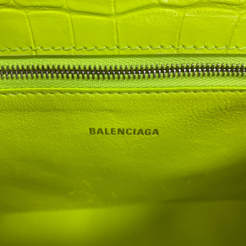 BALENCIAGA Shoulder Bag 695648 leather yellow Neon color