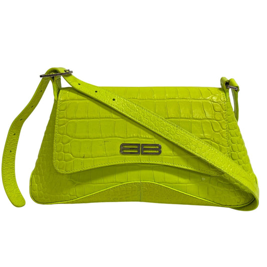 BALENCIAGA Shoulder Bag 695648 leather yellow Neon color