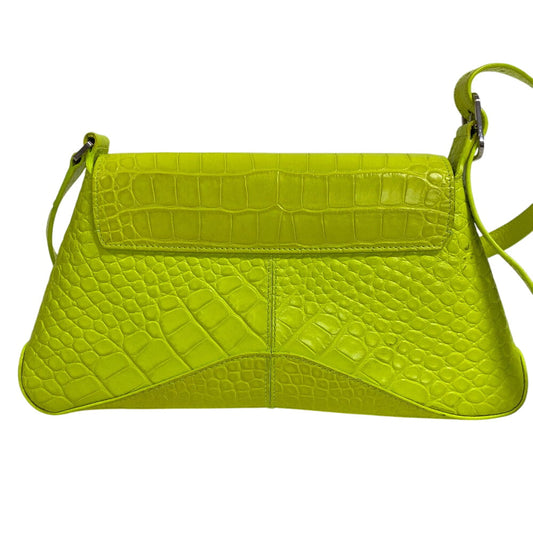 BALENCIAGA Shoulder Bag 695648 leather yellow Neon color