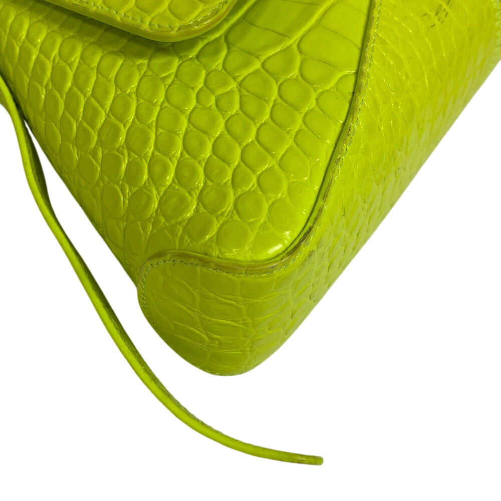 BALENCIAGA Shoulder Bag 695648 leather yellow Neon color
