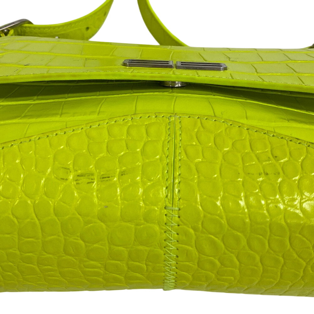 BALENCIAGA Shoulder Bag 695648 leather yellow Neon color