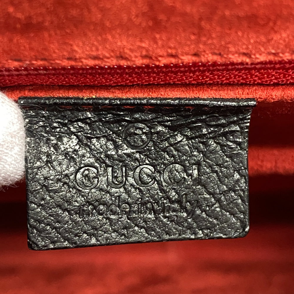 GUCCI Handbag leather black Bamboo