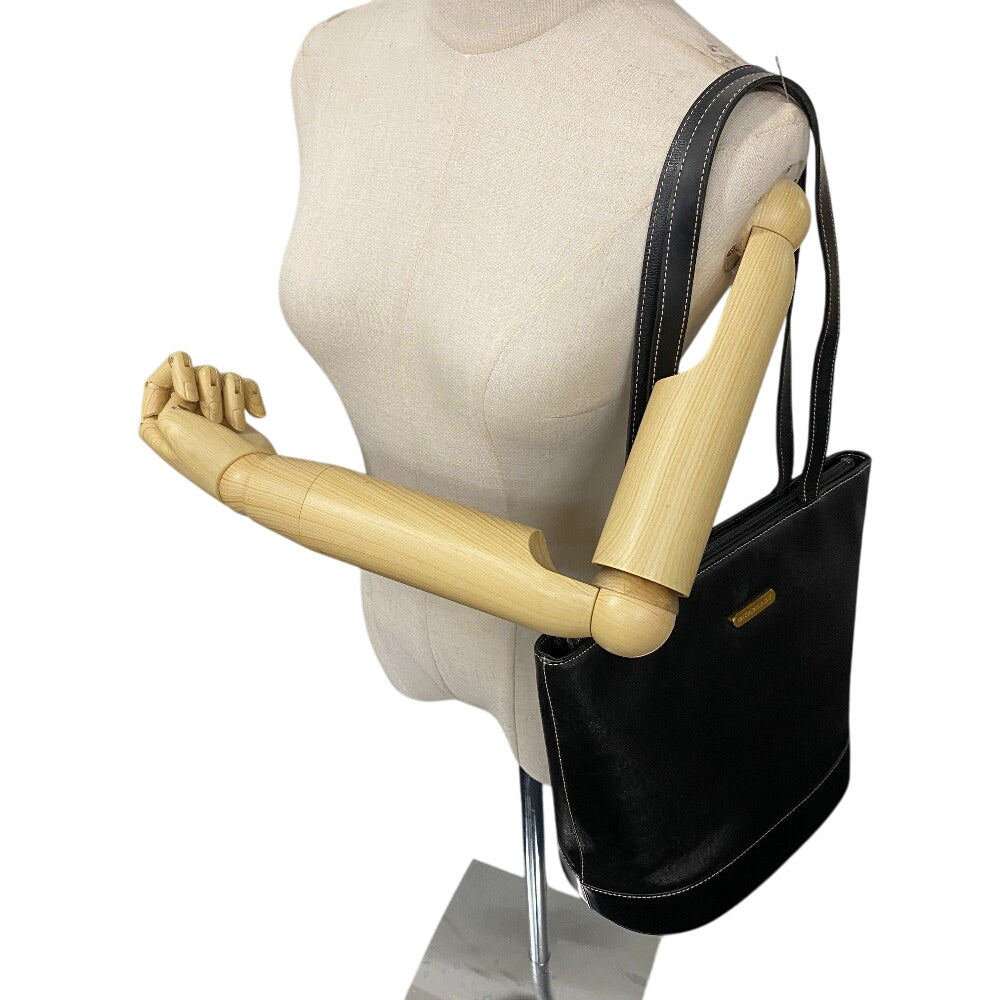 BURBERRY Tote Bag Leather, Canvas black Nova Check