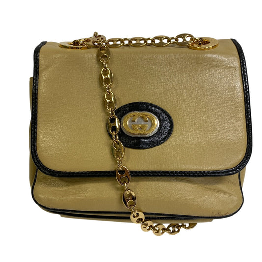 GUCCI Shoulder Bag 576423 leather beige Interlocking G