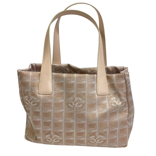 CHANEL Tote Bag Nylon beige New travel line Tote PM