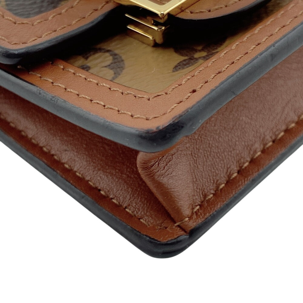LOUIS VUITTON Accessory pouch M80250 Monogram Brown Monogram Micro Dauphine