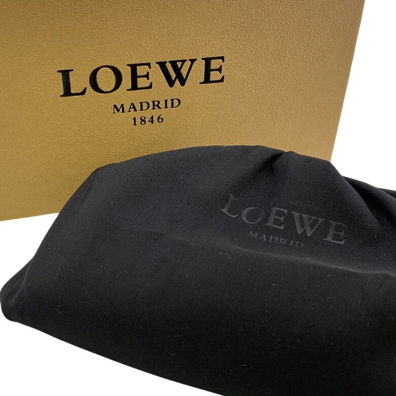 LOEWE Long Wallet Purse leather black
