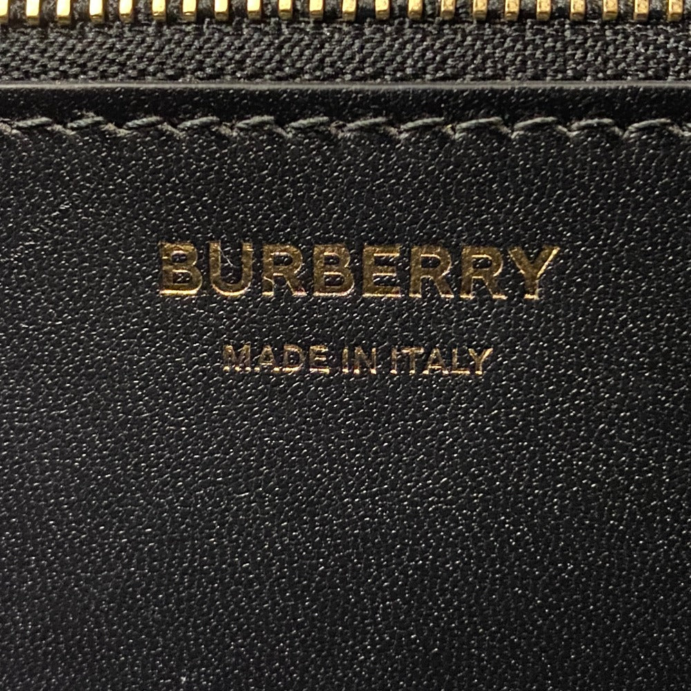 BURBERRY Handbag Calf leather black TB logo Frances