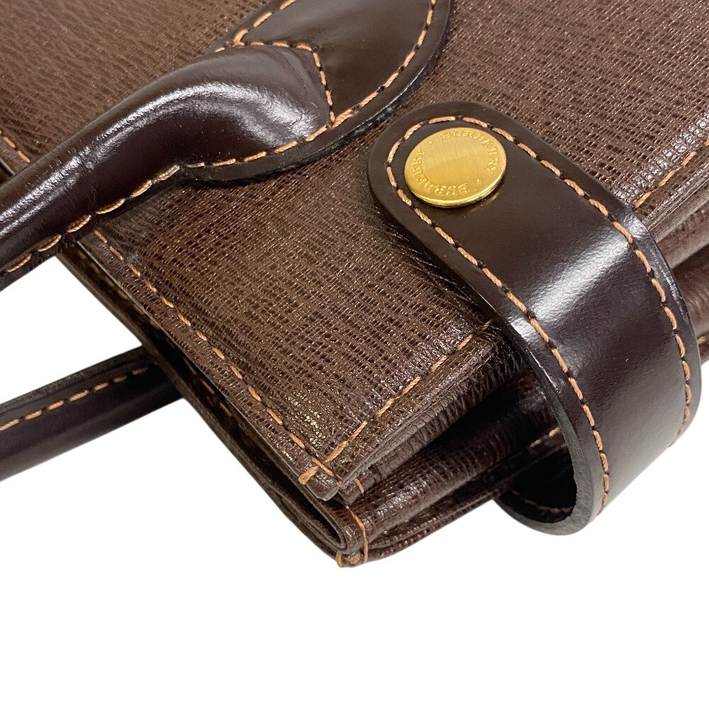 BURBERRY Handbag leather Brown Nova Check