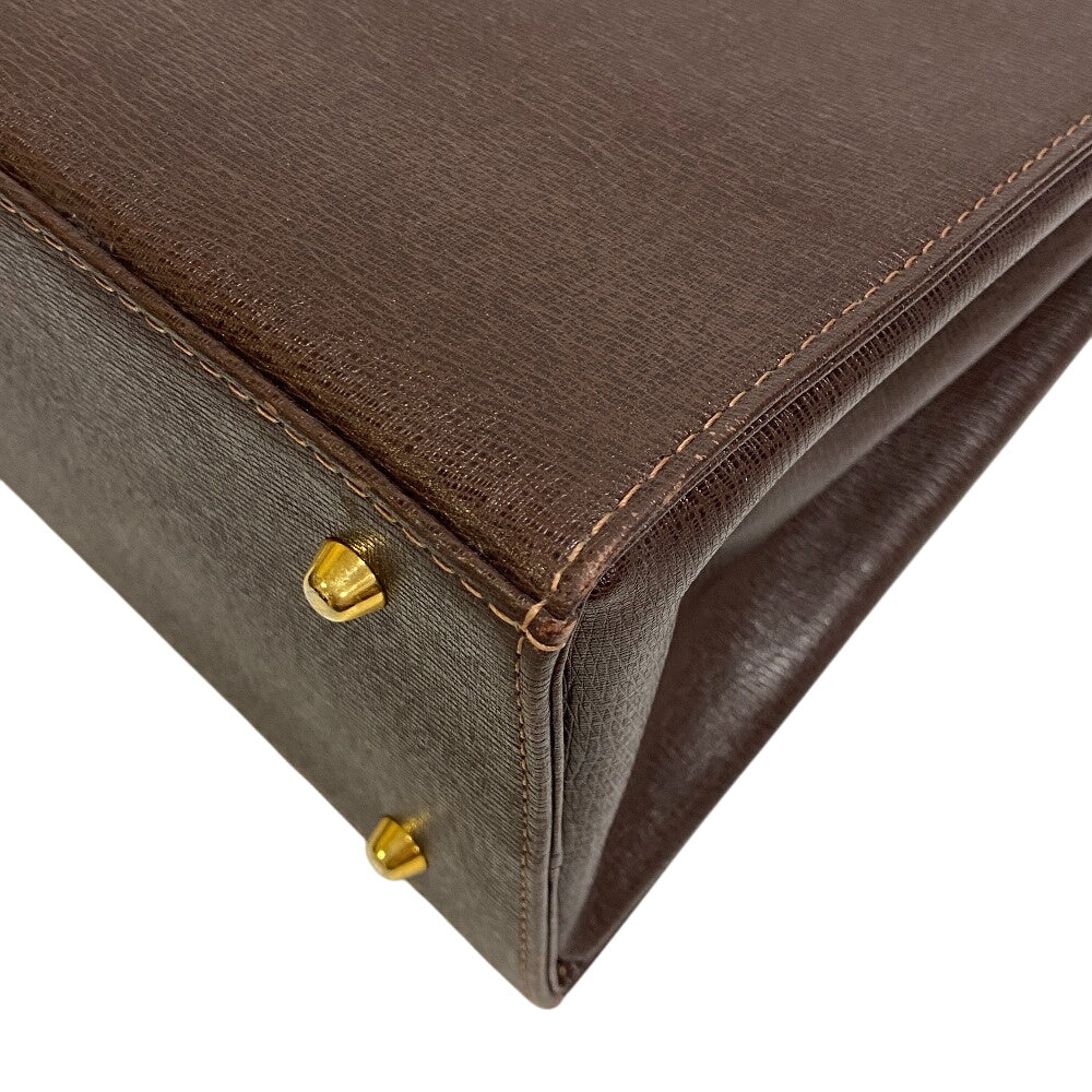 BURBERRY Handbag leather Brown Nova Check