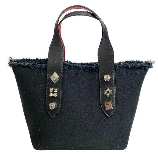 Christian Louboutin Handbag canvas black flange bus