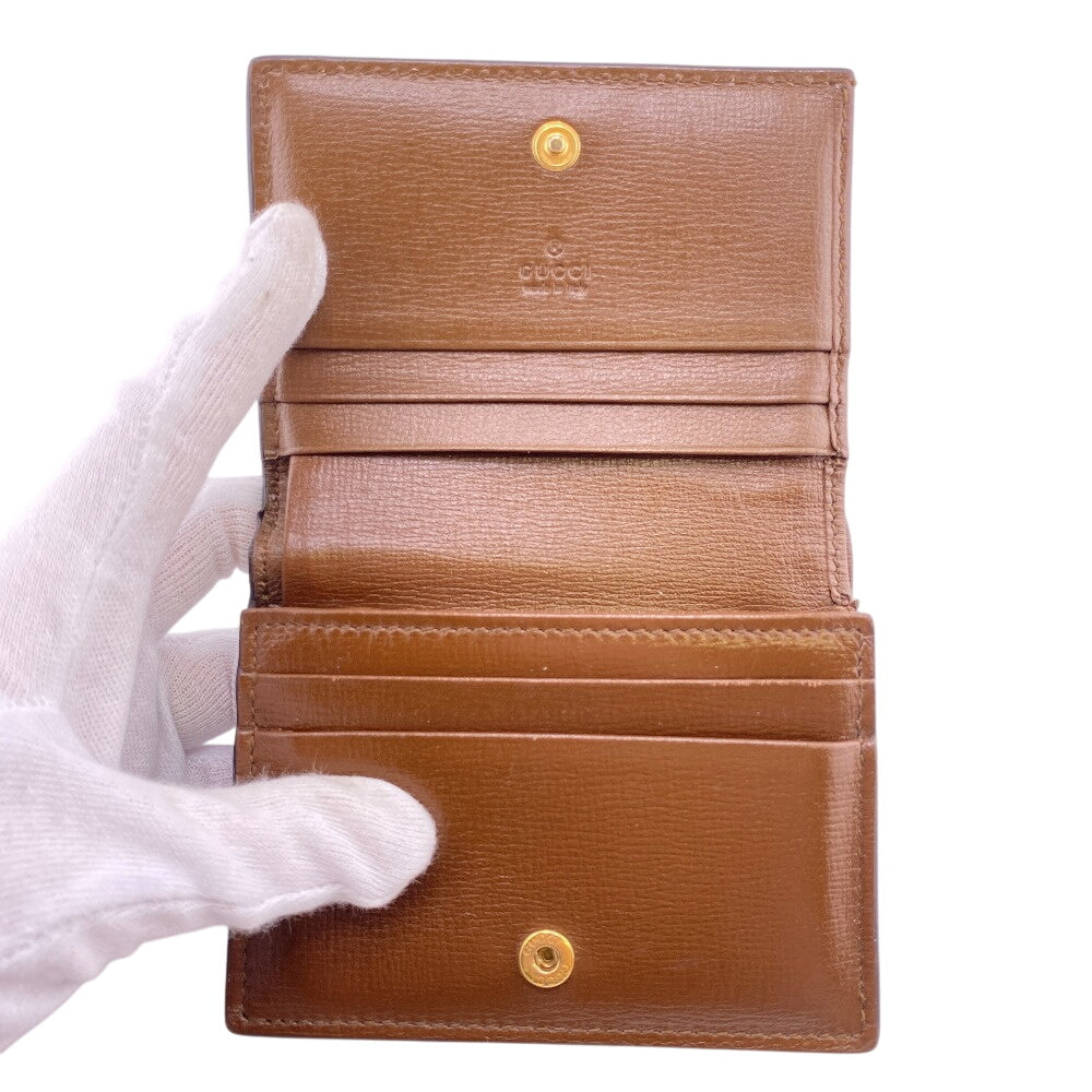 GUCCI Bifold Wallet 648848 GG Supreme Canvas, PVC Brown GG Supreme