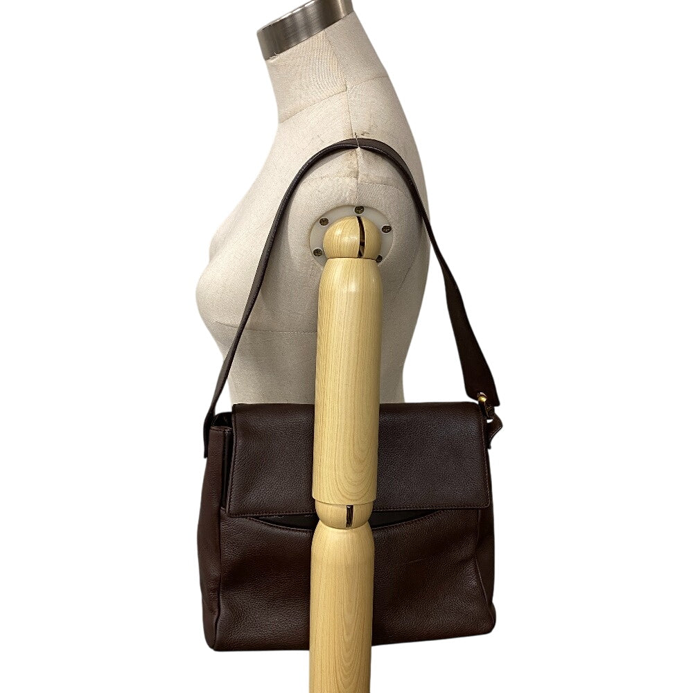 LOEWE Shoulder Bag Grain leather Brown