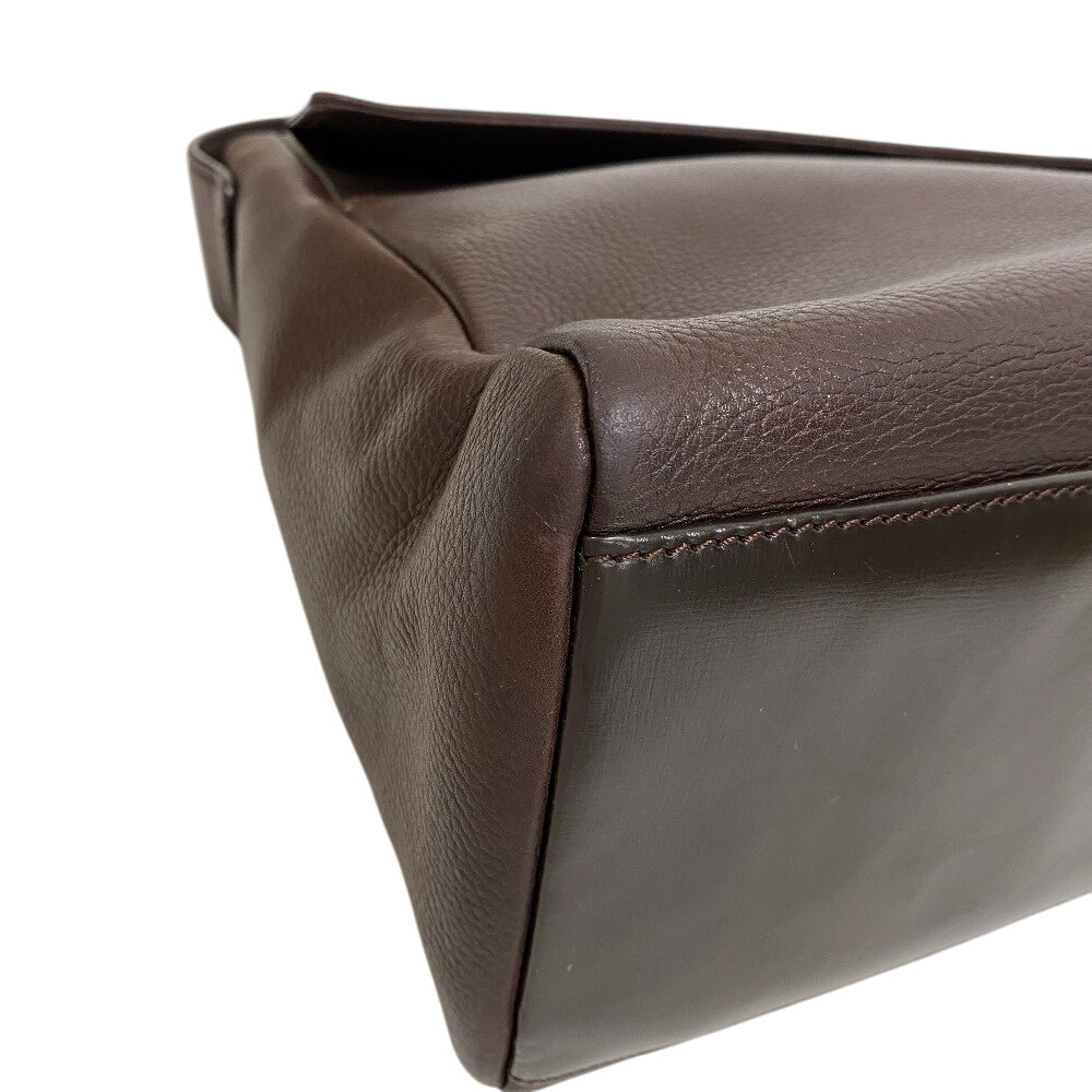 LOEWE Shoulder Bag Grain leather Brown