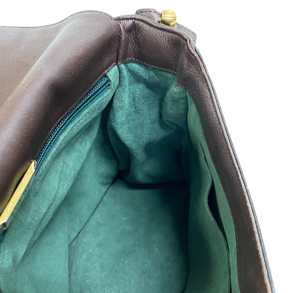 LOEWE Shoulder Bag Grain leather Brown