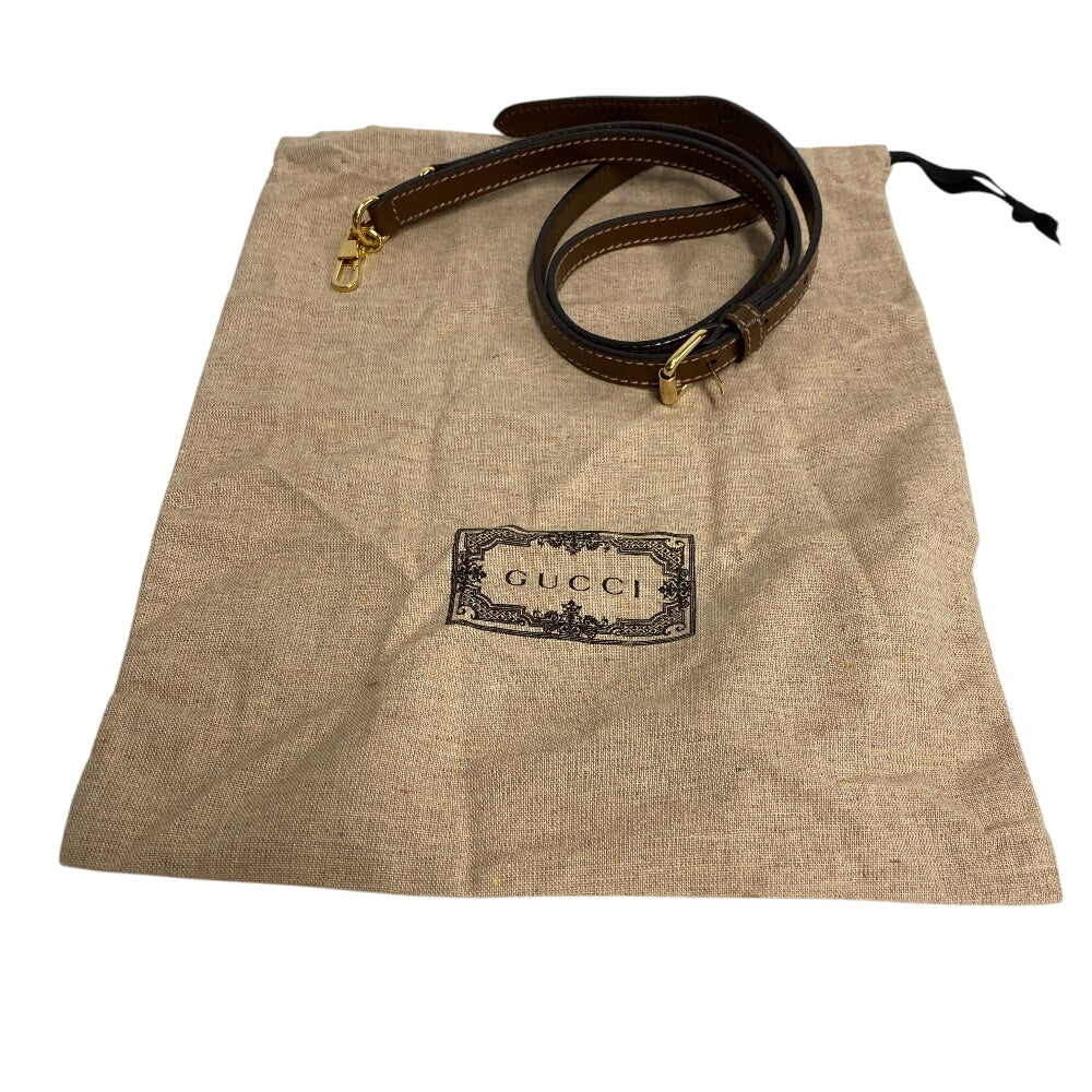 GUCCI Tote Bag 671623 GG Supreme canvas, leather Brown Interlocking G