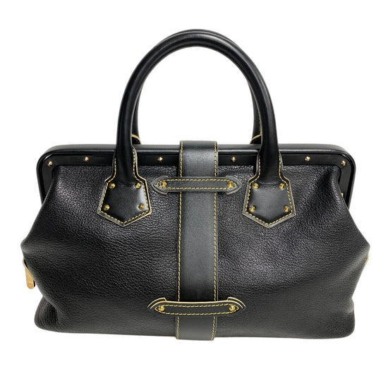 LOUIS VUITTON Handbag M91805 Suhali, goat leather black Suhali line Angenu PM