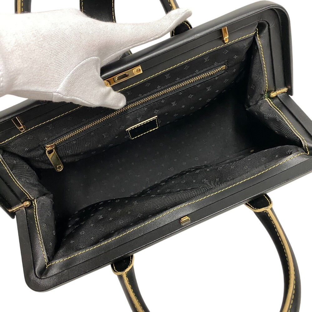 LOUIS VUITTON Handbag M91805 Suhali, goat leather black Suhali line Angenu PM